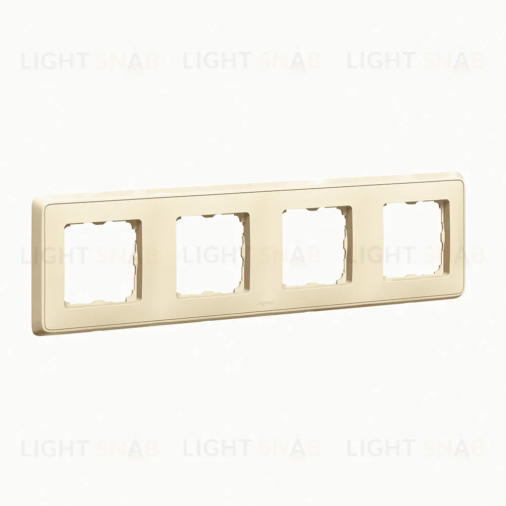 Рамка четверная Legrand Cariva слоновая кость 773754 773754
