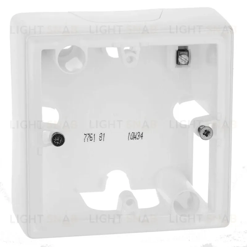 Коробка для накладного монтажа одинарная Legrand Cariva и Legrand Valena белый 776181 776181