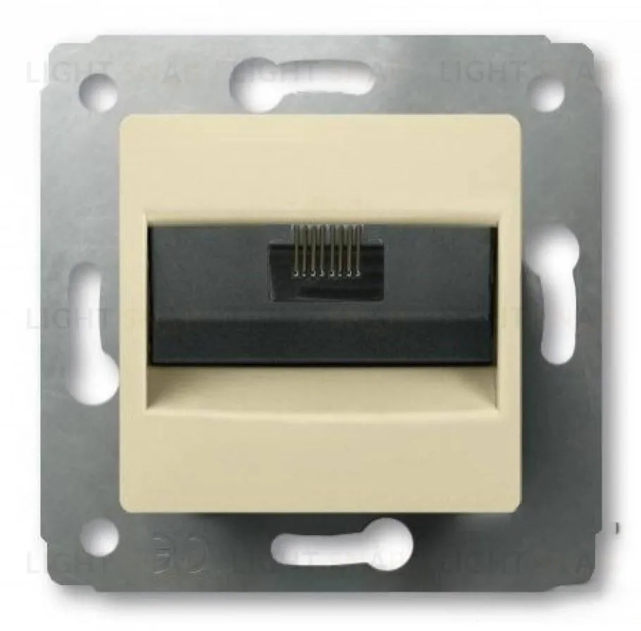 Розетка компьютерная RJ 45 UTP Кат.6 Legrand Cariva слоновая кость 773741 773741