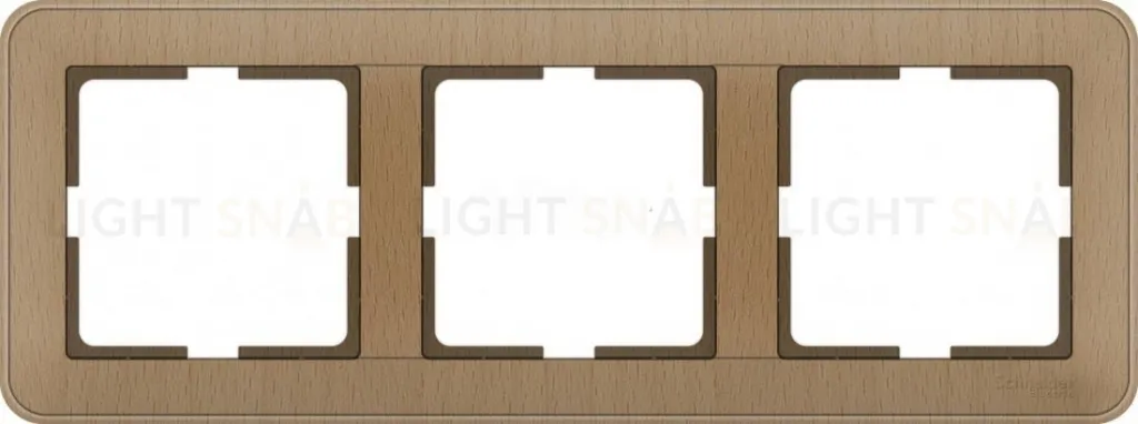 Рамка тройная Schneider Electric W59 бук KD-3-88 KD-3-88