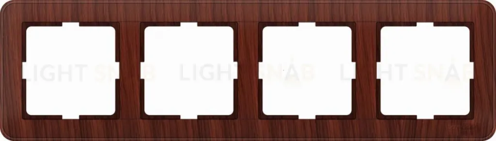 Рамка четверная Schneider Electric W59 мореный дуб KD-4-98 KD-4-98