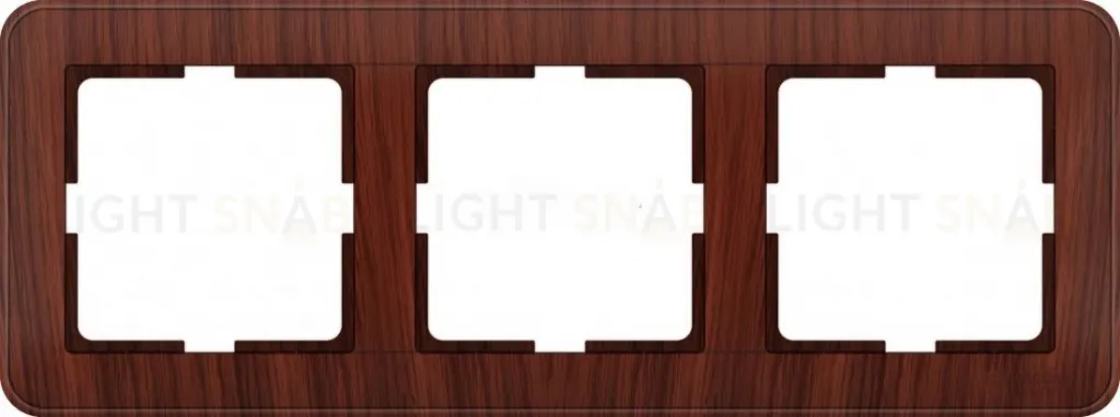 Рамка тройная Schneider Electric W59 мореный дуб KD-3-98 KD-3-98