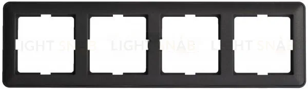 Рамка четверная Schneider Electric W59 черный бархат KD-4-68 KD-4-68