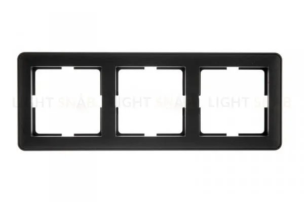 Рамка тройная Schneider Electric W59 черный бархат KD-3-68 KD-3-68