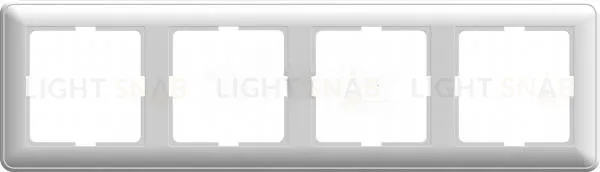 Рамка четверная Schneider Electric W59 белый KD-4-18 KD-4-18
