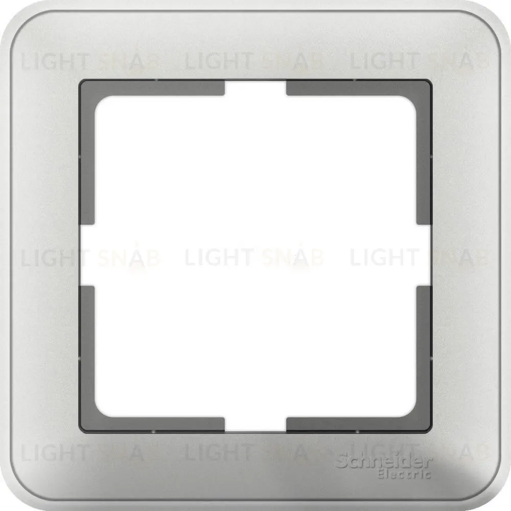 Рамка одинарная Schneider Electric W59 матовый хром KD-1-58 KD-1-58