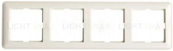 Рамка четверная Schneider Electric W59 слоновая кость KD-4-28 KD-4-28