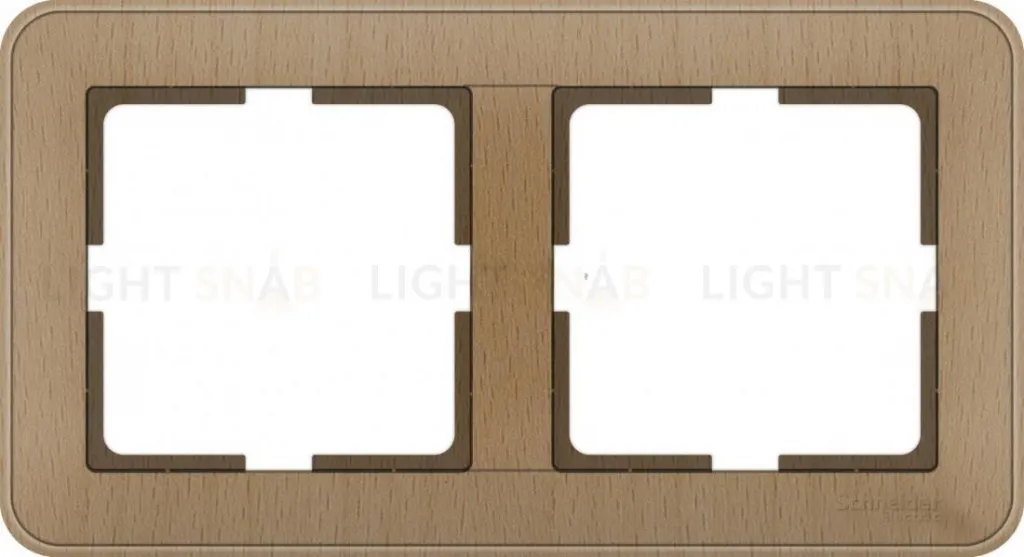 Рамка двойная Schneider Electric W59 бук KD-2-88 KD-2-88