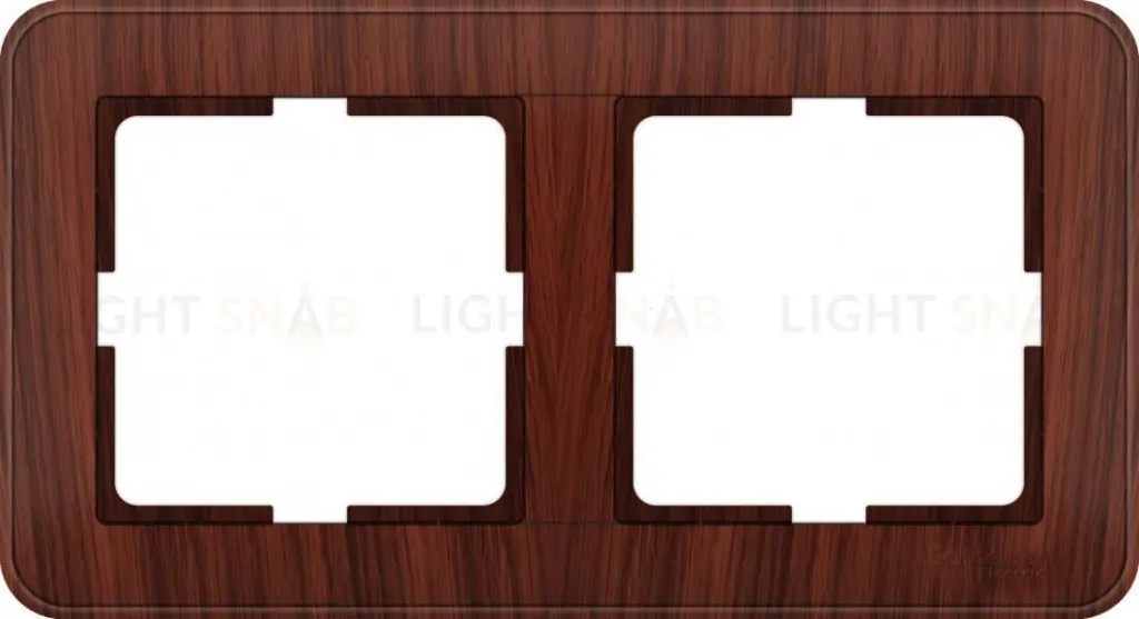 Рамка двойная Schneider Electric W59 мореный дуб KD-2-98 KD-2-98