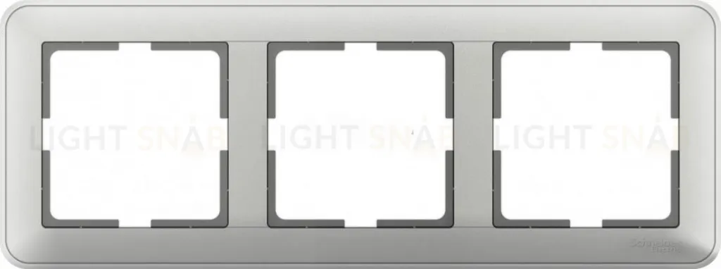 Рамка тройная Schneider Electric W59 матовый хром KD-3-58 KD-3-58