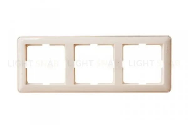 Рамка тройная Schneider Electric W59 слоновая кость KD-3-28 KD-3-28