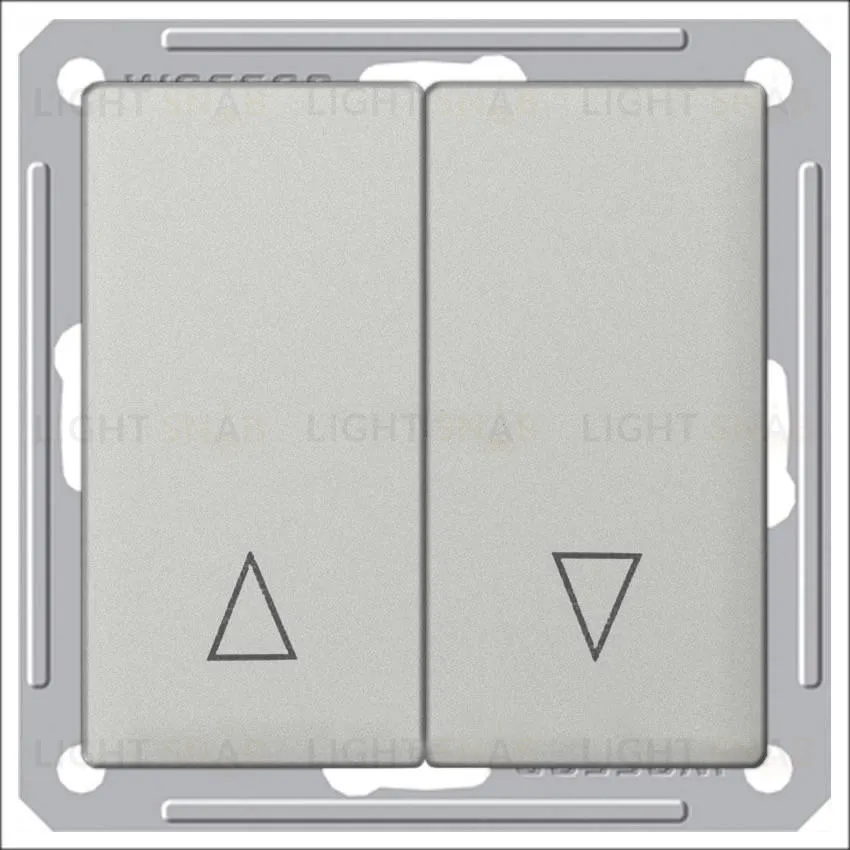 Выключатель для жалюзи с механической блокировкой Schneider Electric W59 16А/250В, матовый хром VS416-253-5-86 VS416-253-5-86