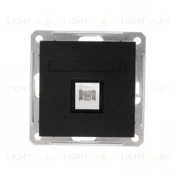 Розетка компьютерная одинарная Schneider Electric W59 RJ45 кат. 5e черный бархат RSI-152K5E-6-86 RSI-152K5E-6-86