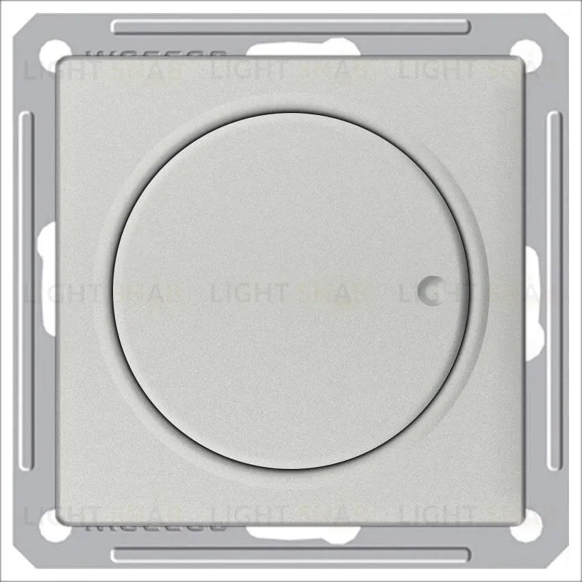 Светорегулятор поворотно-нажимной Schneider Electric W59 600 Вт, 230 В для галог. ламп и накаливан., матовый хром SR-5S2-5-86 SR-5S2-5-86