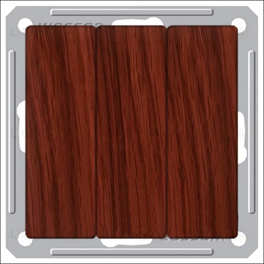 Выключатель трехклавишный Schneider Electric W59 16А/250В мореный дуб VS0516-351-9-86 VS0516-351-9-86