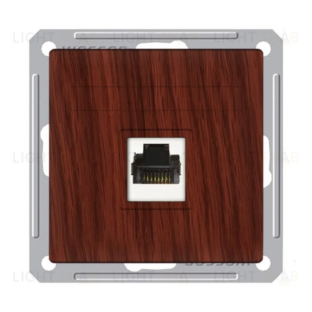 Розетка телефонная одинарная Schneider Electric W59 RJ11 мореный дуб RSI-152T-9-86 RSI-152T-9-86