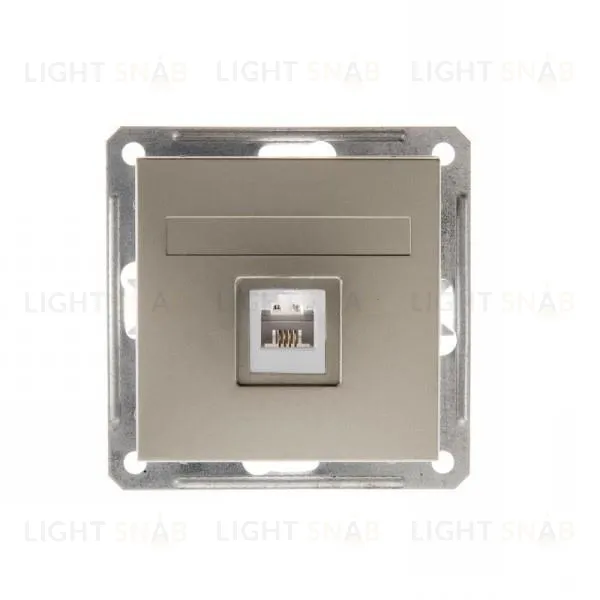 Розетка компьютерная одинарная Schneider Electric W59 RJ45 кат. 5e шампань RSI-152K5E-4-86 RSI-152K5E-4-86