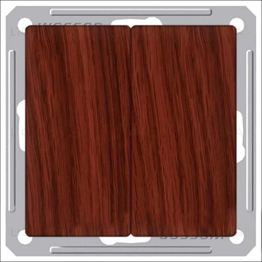 Переключатель двухклавишный Schneider Electric W59 (вкл/выкл с 2-х мест) 16А/250В мореный дуб VS616-256-9-86 VS616-256-9-86