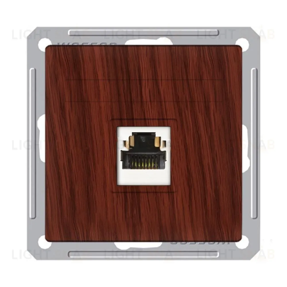 Розетка компьютерная одинарная Schneider Electric W59 RJ45 кат. 5e мореный дуб RSI-152K5E-9-86 RSI-152K5E-9-86