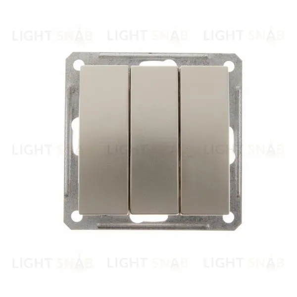 Выключатель трехклавишный Schneider Electric W59 16А/250В шампань VS0516-351-4-86 VS0516-351-4-86