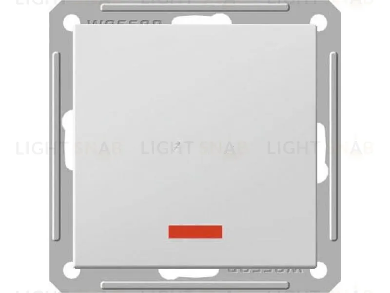 Переключатель одноклавишный с подсветкой Schneider Electric W59 (вкл/выкл с 2-х мест) 16А/250В белый VS616-157-1-86 VS616-157-1-86