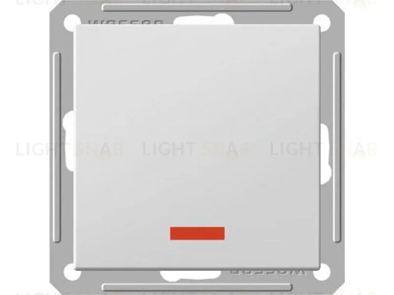 Выключатель одноклавишный перекрестный с подсветкой Schneider Electric W59 (вкл/выкл с 3-х мест) 16А/250В белый VS716-159-1-86 VS716-159-1-86