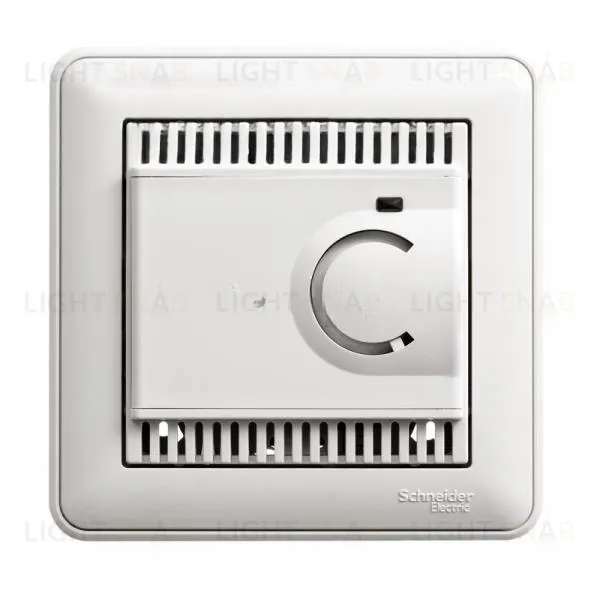 Регулятор теплого пола Schneider Electric W59 с датчиком пола в сборе с рамкой 10А/230В, белый TES-151-18 TES-151-18