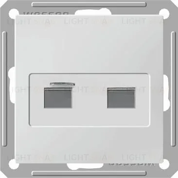 Розетка двойная телефон + компьютерная Schneider Electric W59 5е (RJ11+RJ45) белый RSI-251TK5E-1-86 RSI-251TK5E-1-86