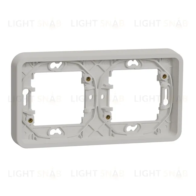 Рамка двойная горизонтальная для скрытого монтажа Schneider Electric Mureva Styl, IP55, белый MUR39101 MUR39101