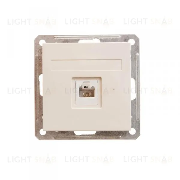 Розетка компьютерная одинарная Schneider Electric W59 RJ45 кат. 5e слоновая кость RSI-152K5E-2-86 RSI-152K5E-2-86