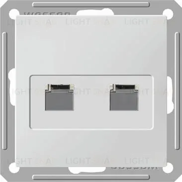 Розетка телефонная двойная Schneider Electric W59 RJ11 белый RSI-251TT-1-86 RSI-251TT-1-86