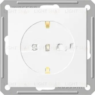 Розетка с заземлением с защитными шторками Schneider Electric W59 16А/250В, белый RS16-152-1-86 RS16-152-1-86