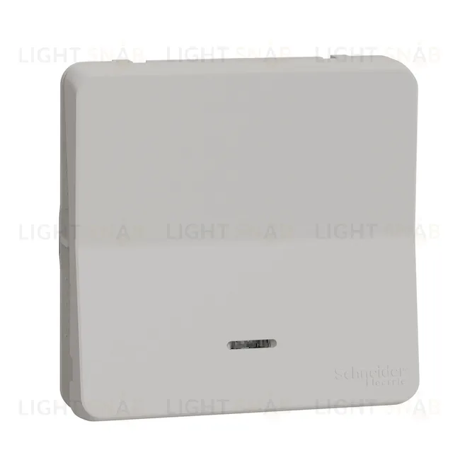 Выключатель кнопочный одноклавишный с подсветкой Schneider Electric Mureva Styl 10 AX, IP55, белый MUR39127 MUR39127