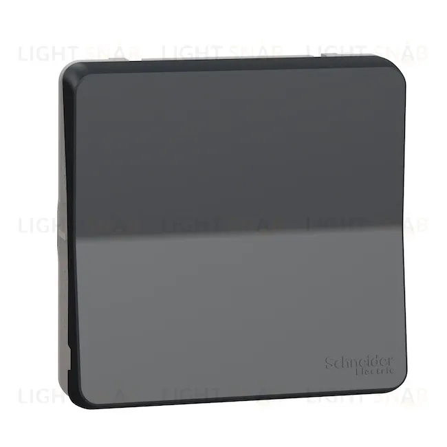 Выключатель одноклавишный перекрестный Schneider Electric Mureva Styl (вкл/выкл из 3-х мест) 10 AX, IP55, антрацит MUR35020 MUR35020