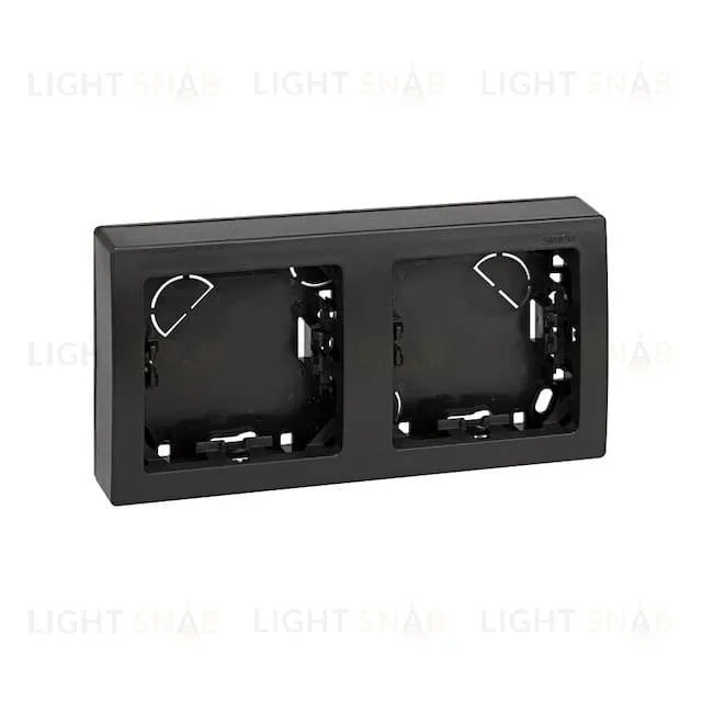 Рамка двойная для горизонтальной установки Simon 73 Loft, графит 73620-62 73620-62