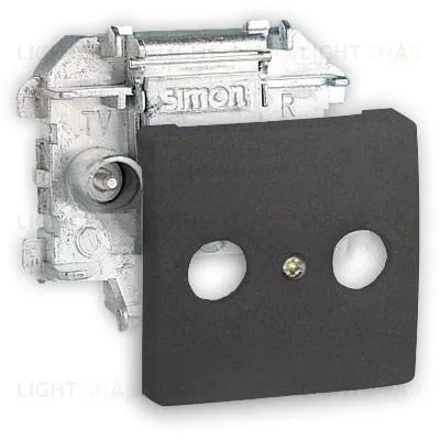 Розетка R-TV-SAT оконечная Simon 73 Loft графит 73488-69+73097-62 73488-69 + 73097-62