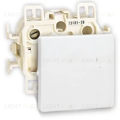 Переключатель одноклавишный (вкл/выкл с 2-х мест) Simon 73 Loft 10А/250В, белый 73201-39+73010-60 73201-39 + 73010-60