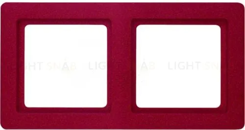 Рамка двойная Berker Q.1 красная с эффектом бархата 10126062 10126062
