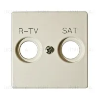 Телевизионная розетка R-TV проходная Simon 82 (слоновая кость) 75467-69+82097-31 75467-69 + 82097-31
