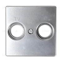 Телевизионная розетка R-TV + SAT одиночная Simon 82 (алюминий) 75466-69+82097-33 75466-69 + 82097-33