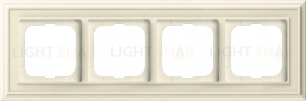 Рамка ABB Dynasty четырехместная (слоновая кость) 2CKA001754A4603 2CKA001754A4603