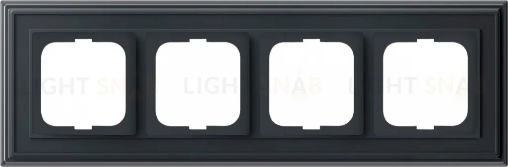 Рамка ABB Dynasty четырехместная (антрацит) 2CKA001754A4608 2CKA001754A4608