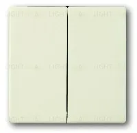 Переключатель двухклавишный ABB 10А/250В (слоновая кость) 2CKA001011A0928+2CKA001751A2744 2CKA001011A0928 + 2CKA001751A2744