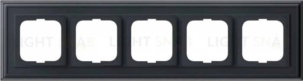 Рамка ABB Dynasty пятиместная (антрацит) 2CKA001754A4609 2CKA001754A4609