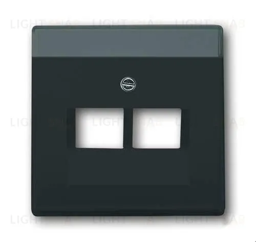 Розетка телефонная ABB Dynasty 2 разъема RJ-41 (антрацит) 2CKA000230A0235+2CKA001710A3615 2CKA000230A0235 + 2CKA001710A3615