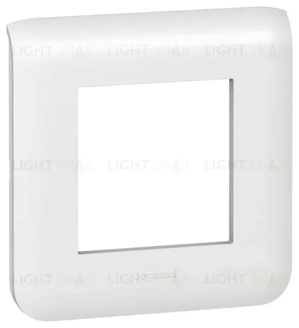 Рамка Legrand Mosaic на 1 пост (2 модуля), белая 78802+80251 78802 + 80251