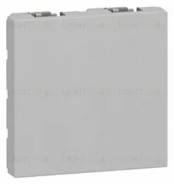 Заглушка Legrand Mosaic (2 модуля), алюминий 79280 79280