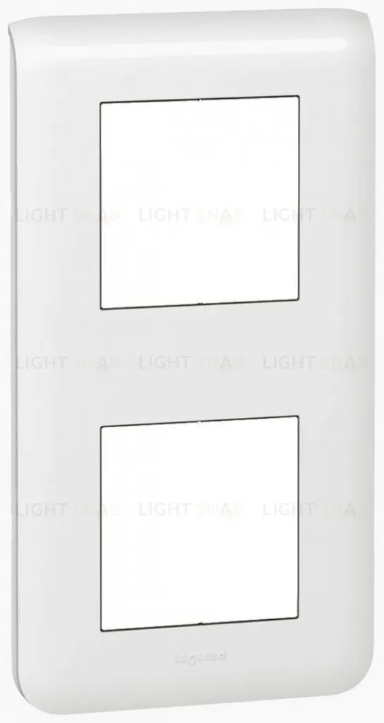 Рамка вертикальная Legrand Mosaic на 2 поста, белая 78822+80251+80251 78822 + 80251