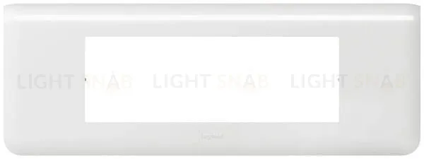 Рамка горизонтальная Legrand Mosaic на 8 модулей, белая 78818+80253 78818 + 80253