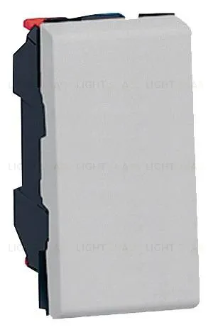 Кнопка 6A Legrand Mosaic (1 модуль), алюминий 79230 79230